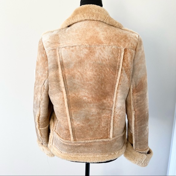 Vintage Leather Attic Shearling Sheepskin Jacket - Picture 3 of 16